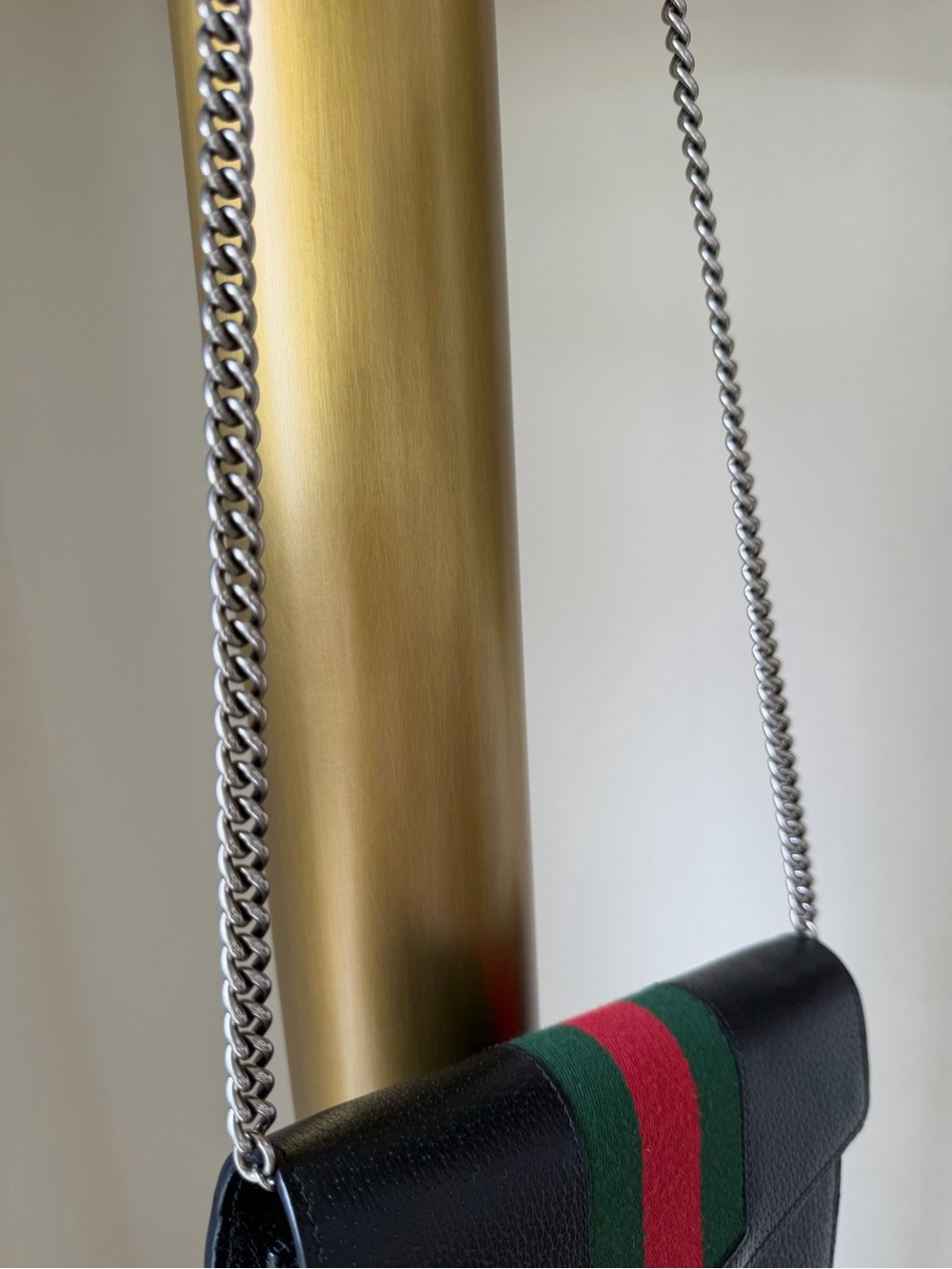 GUCCI Dionysus Black bag with Green and Red iconic Gucci web - Picture 8 of 14